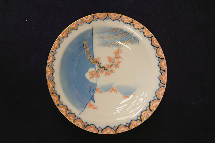 平戸焼き芝垣紋小皿