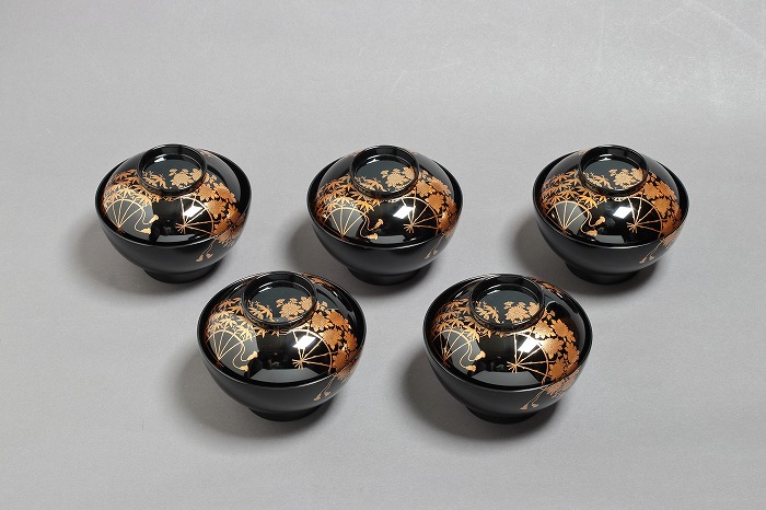 輪島塗松竹梅羮物椀