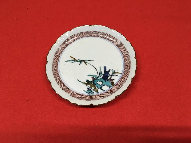 古九谷花鳥図中皿